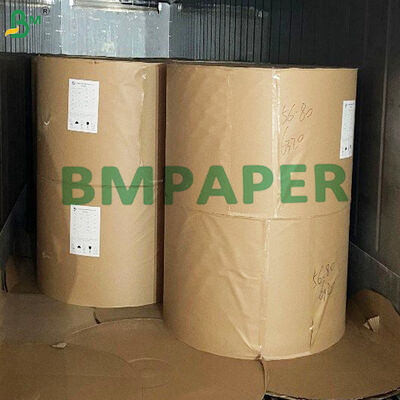 Rolo de Papel Intercalar de Vidro Kraft Natural 35 - 40gsm Papel Separador Anti-mofo para Vidro Automotivo Revestido de PV