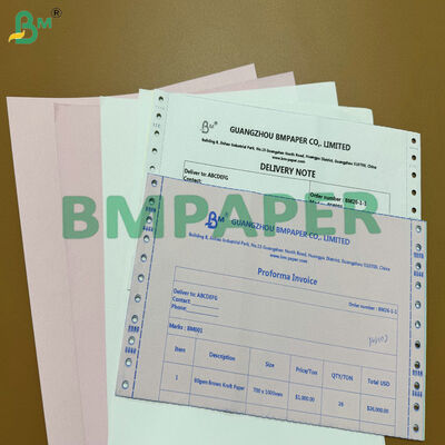 Papel Carbono Branco Rosa 2 Folhas 3 Folhas 70gsm A4 para Faturas e Recibos
