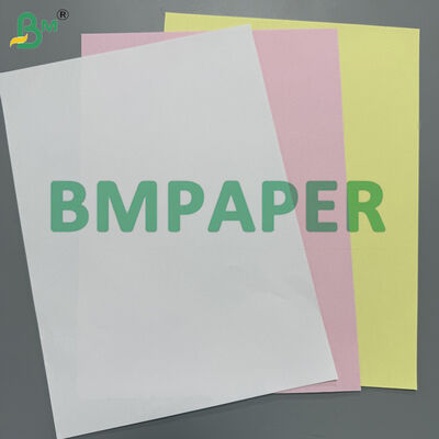 2/3 camadas de papel NCR sem carbono, branco superior, amarelo médio, rosa inferior, tamanho A4, 65 gm 70 gm
