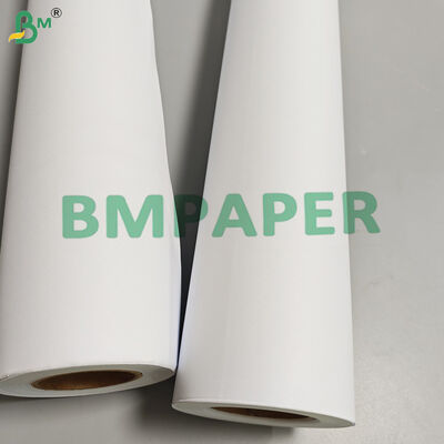 24lb 28lb Inkjet Coated Bond Matte Paper Roll For Advertising 24'' 36'' x 30m