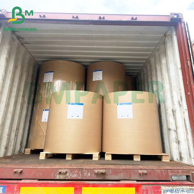 Papel Kraft branco branqueado de 40 gm G1S de qualidade alimentar reciclável