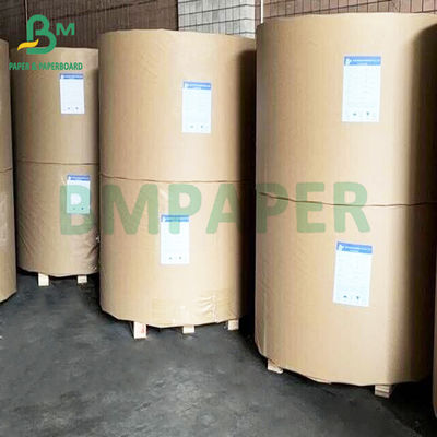 Rolo de papel de embalagem de alimentos suave e reciclável de cor Kraft 45 gm 80 gm