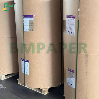 Rolos de papel Kraft branco de alta resistência 120gsm para sacolas de compras