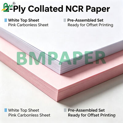Folhas de Papel Carbono Pré-Coladas 2 Folhas 3 Folhas Papel Copiador NCR A4 Formulários de Fatura Recibo