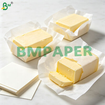 Papel de embrulho à prova de gordura de 45g para embalagem de manteiga / margarina
