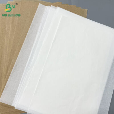 40g Resistente a óleo hambúrguer papel greaseproof branco e marrom para Fast Food embalagem